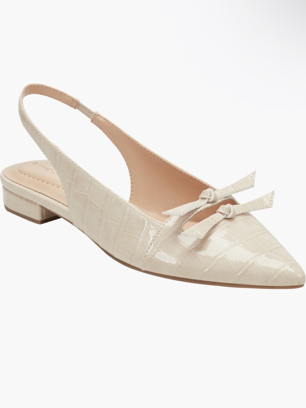 BANDOLINO LEEZA FLAT IN IVORY - SZ 6